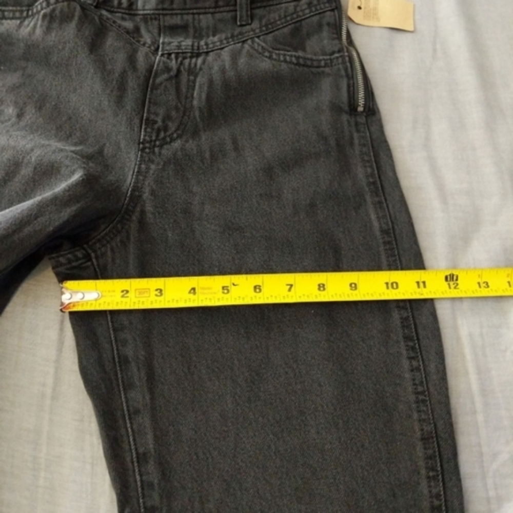 Levi's Taper Overalls Faded Vintage Black Denim Jumpsuit 90s Jeans Pants - Picture 6 of 8